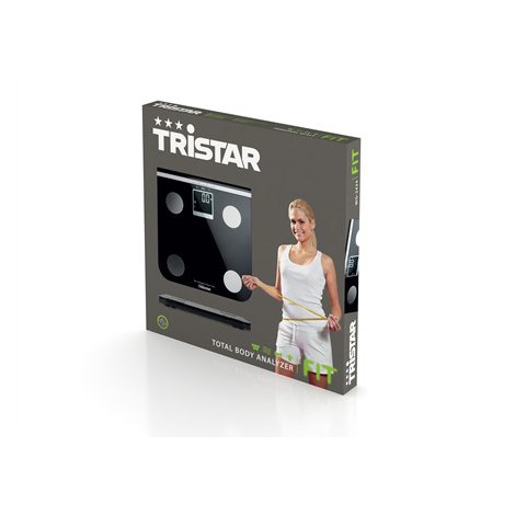 Scales Tristar | Electronic | Maximum weight (capacity) 150 kg | Accuracy 100 g | Body Mass Index (BMI) measuring | Black - 8
